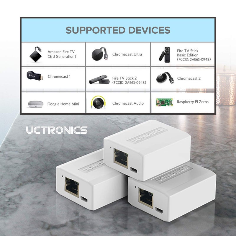 UCTRONICS for Raspberry Pi Zero Ethernet and Power, Micro USB Ethernet/PoE Adapter for Fire TV Stick, Chromecast, Google Mini, and More, IEEE 802.3af Compliant - Image 5